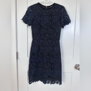 Lace Dress in Navy